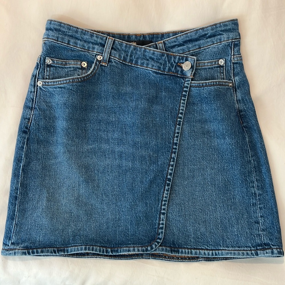 Maje Denim Skirt